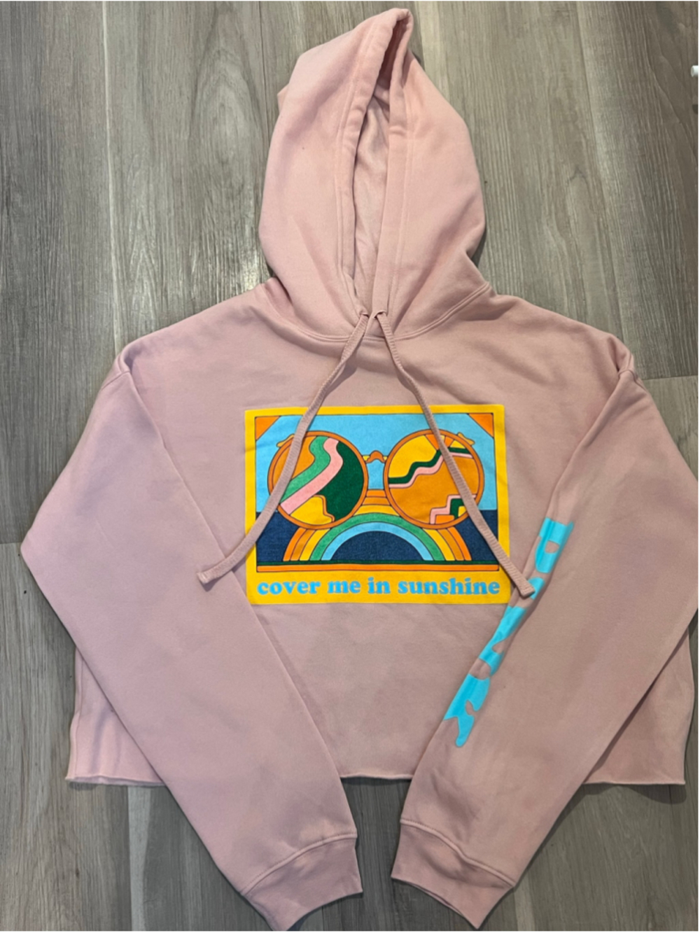 P!nk Cover Me in Sunshine Band crop Hoodie